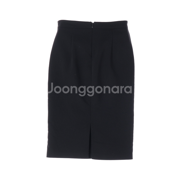 [S]자라 블랙 베이직 H라인 롱 스커트 정장 치마--4