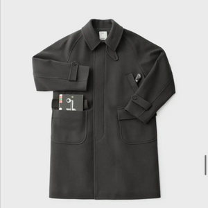 새상품 어나더오피스 보이저 발마칸 코트 그래파이트 차콜 헤더 그레이 00사이즈