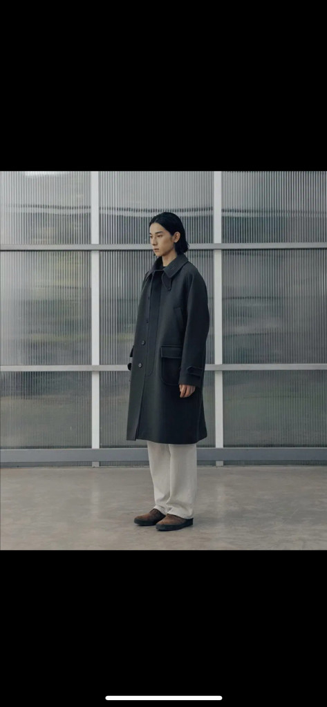 새상품 어나더오피스 보이저 발마칸 코트 그래파이트 차콜 헤더 그레이 00사이즈--6