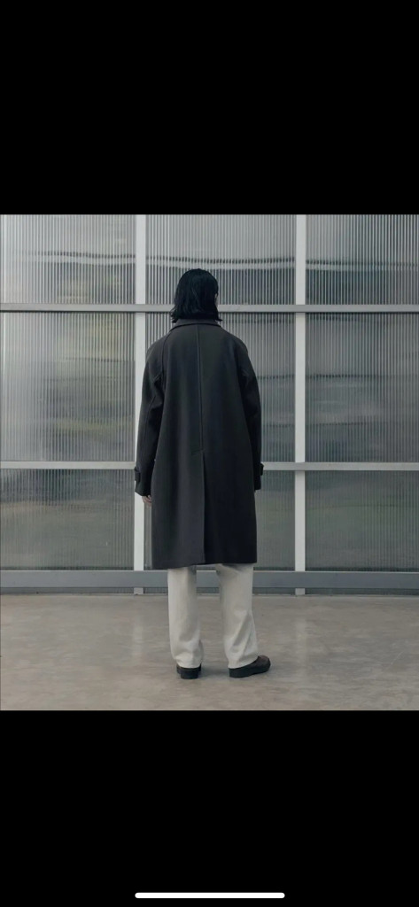 새상품 어나더오피스 보이저 발마칸 코트 그래파이트 차콜 헤더 그레이 00사이즈--7