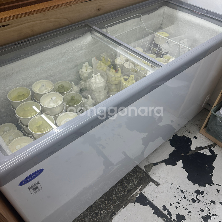 캐리어 냉동고 저소음 다목적 유리도어 CSDH-D600WA--1