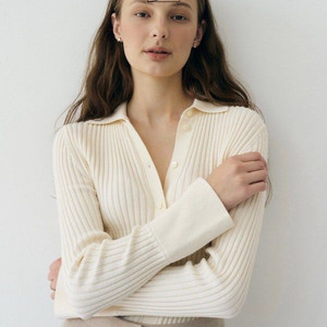 시에 로하 리브드 가디건 크림