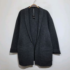 (L) 버버리 모직코트 차콜 오픈식 울코트 일본판