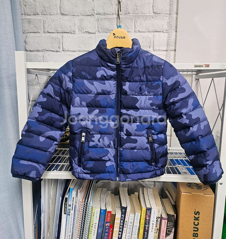 폴로랄프로렌 키즈 경량패딩 5세 남아 카모 다운자켓 MM06--0