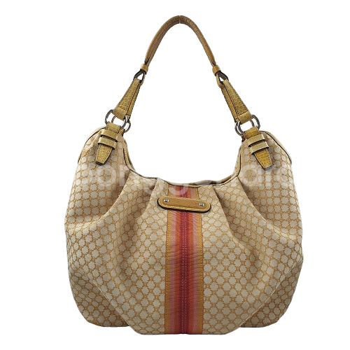 셀린느 옐로우 마카담 캔버스 호보백--0