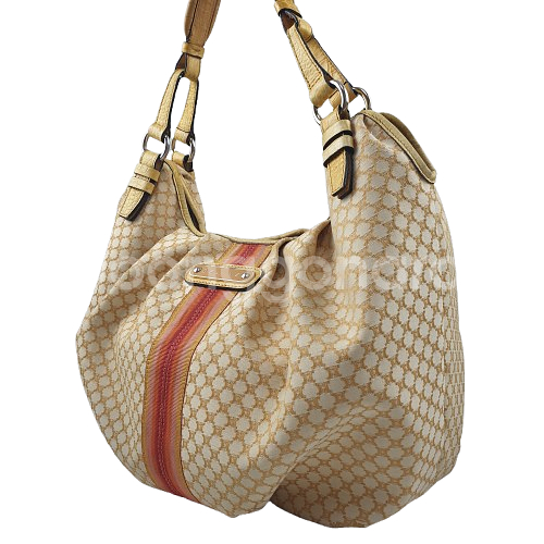 셀린느 옐로우 마카담 캔버스 호보백--1