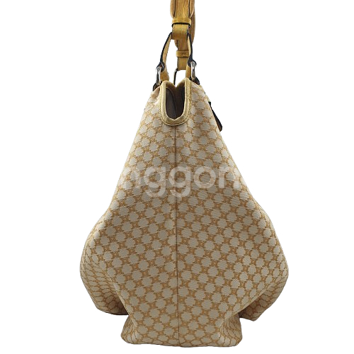 셀린느 옐로우 마카담 캔버스 호보백--2