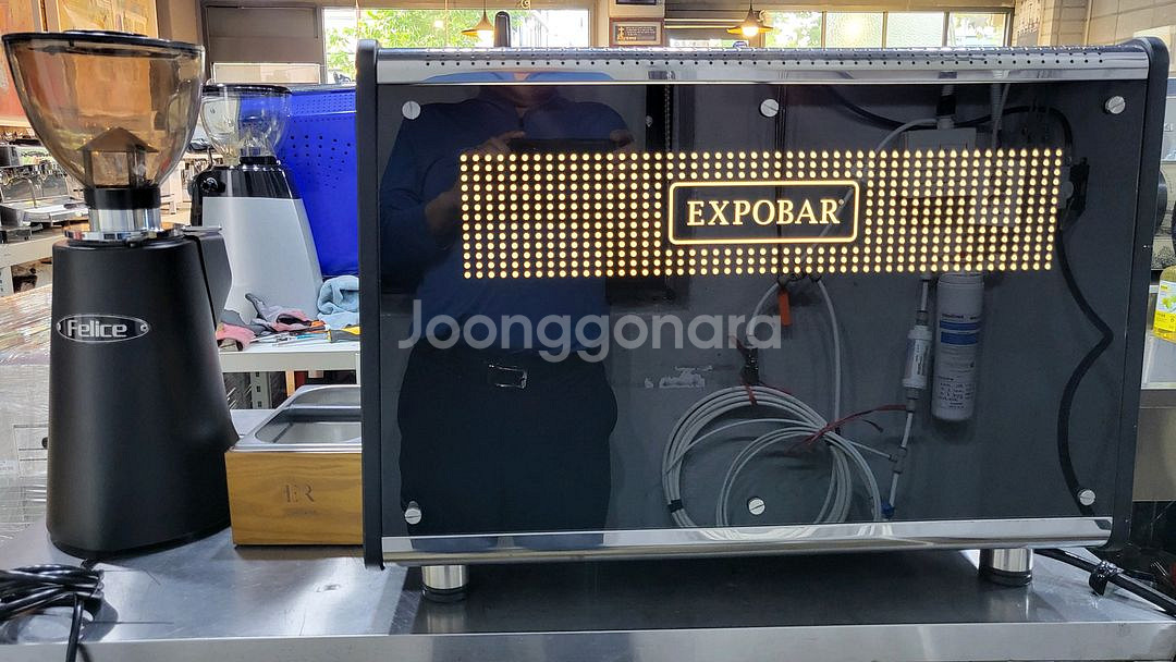 오픈바 커피머신 + 그라인더 세트--4