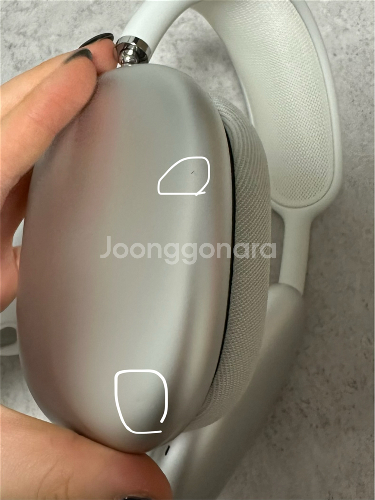 애플 에어팟 맥스 실버 8핀 라이트닝--5