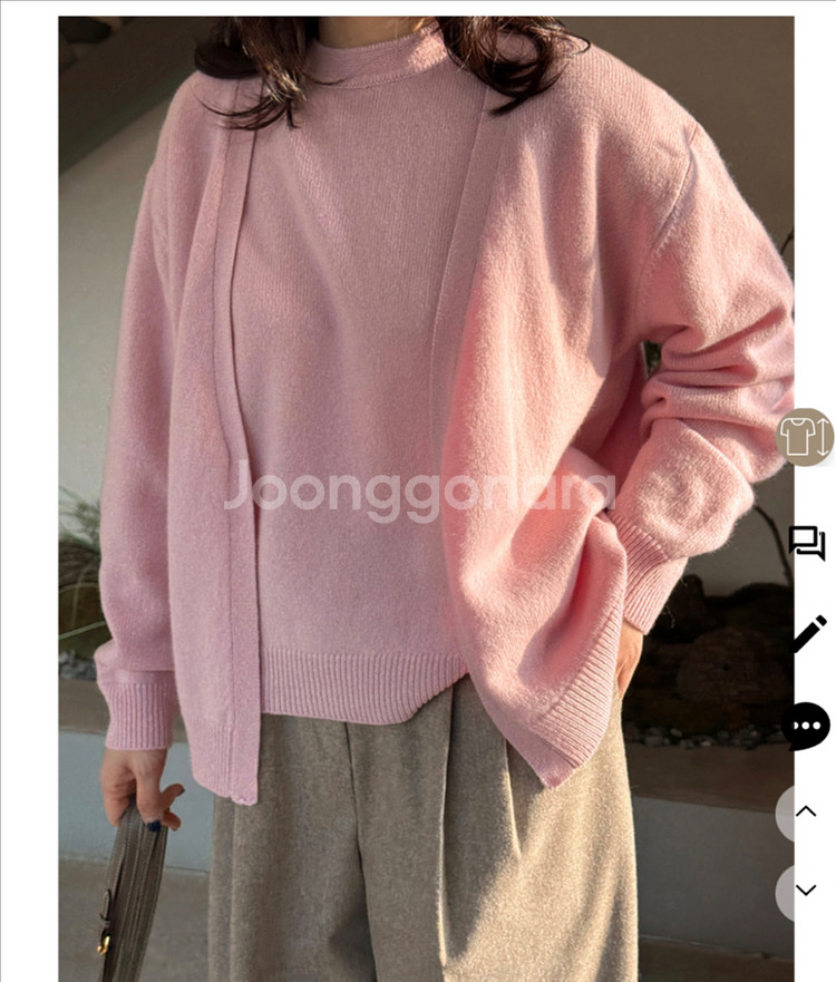 여성 니트 터틀넥 스웨터--8