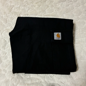 칼하트 레귤러 카고팬츠 블랙 린스드