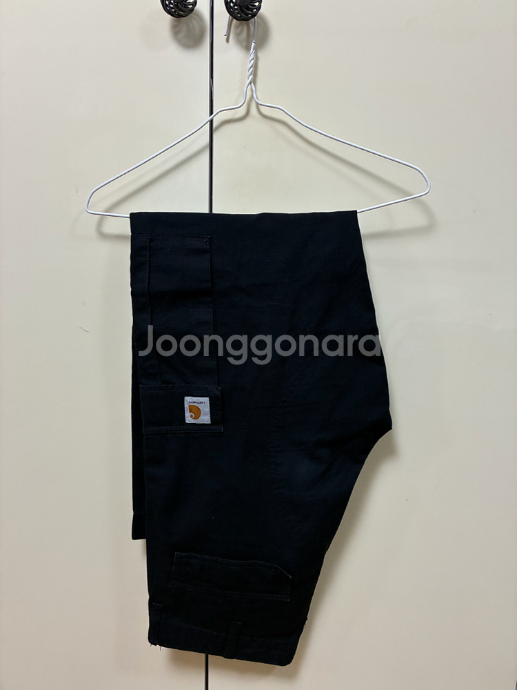 칼하트 레귤러 카고팬츠 블랙 린스드--5