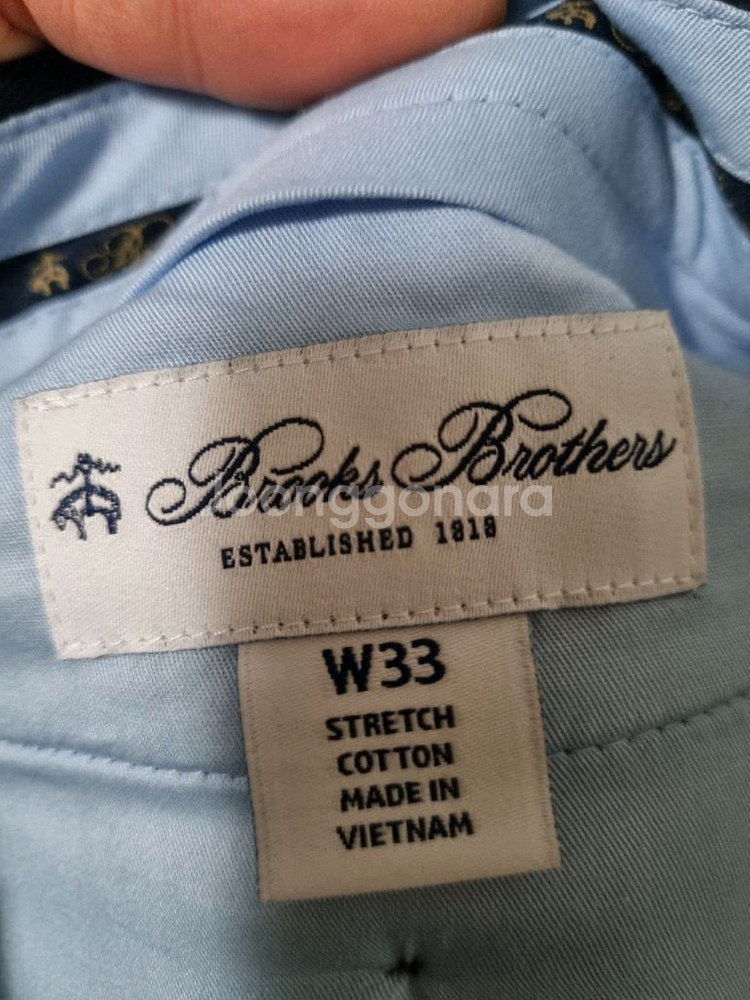 (새상품) 브라더스 남성 면바지입니다- 색상은 네이비이고 사이즈는 W33입니다--3
