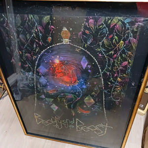 미녀와 야수 액자 69*92 유리