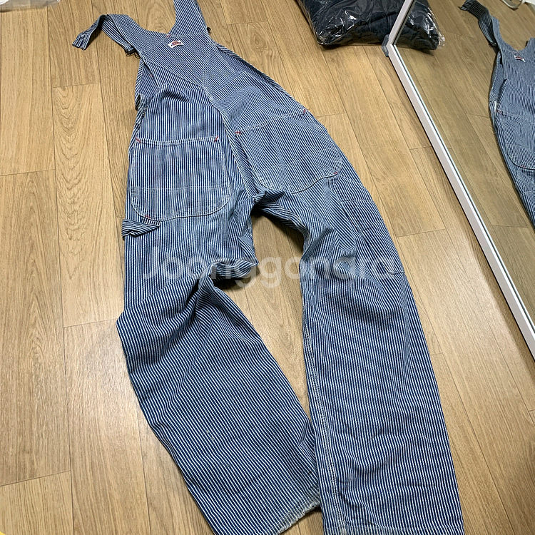 30x30)Dickies 디키즈 히코리 오버롤 멜빵--1