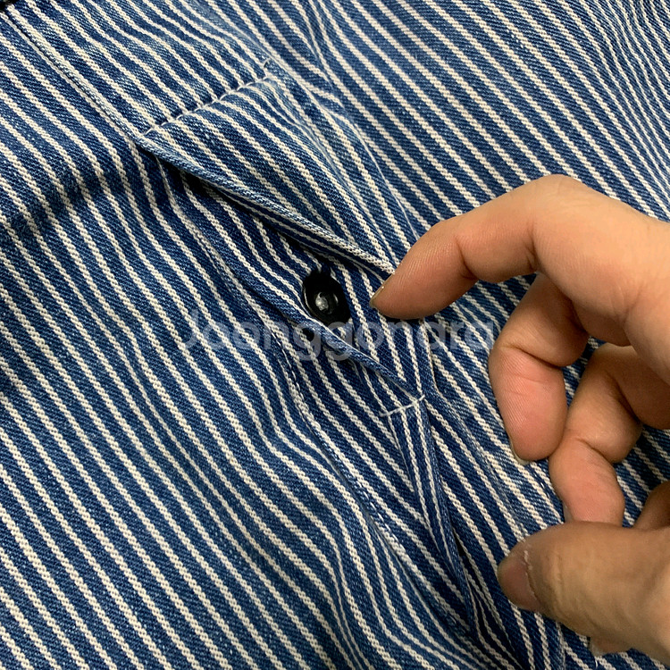 30x30)Dickies 디키즈 히코리 오버롤 멜빵--3