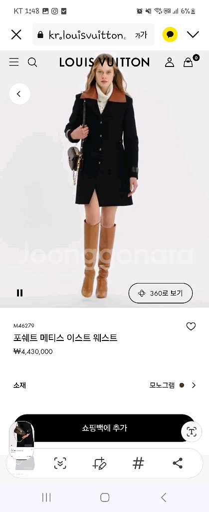 루이비통 포쉐트 메티스 이스트 웨스트 모노그램--5