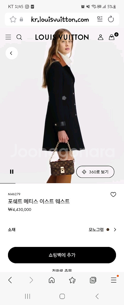 루이비통 포쉐트 메티스 이스트 웨스트 모노그램--9