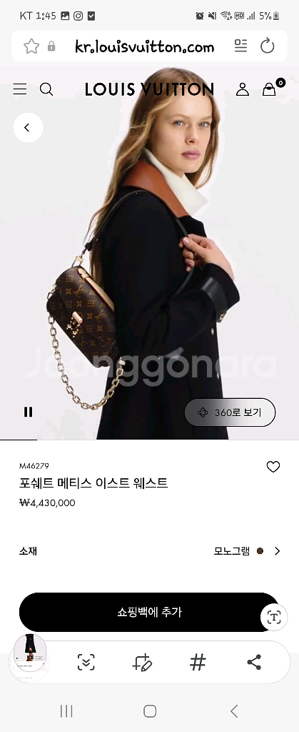 루이비통 포쉐트 메티스 이스트 웨스트 모노그램--8