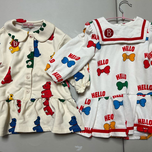 베베드피노 원피스 90 일괄(버디베어 헬로우리본)