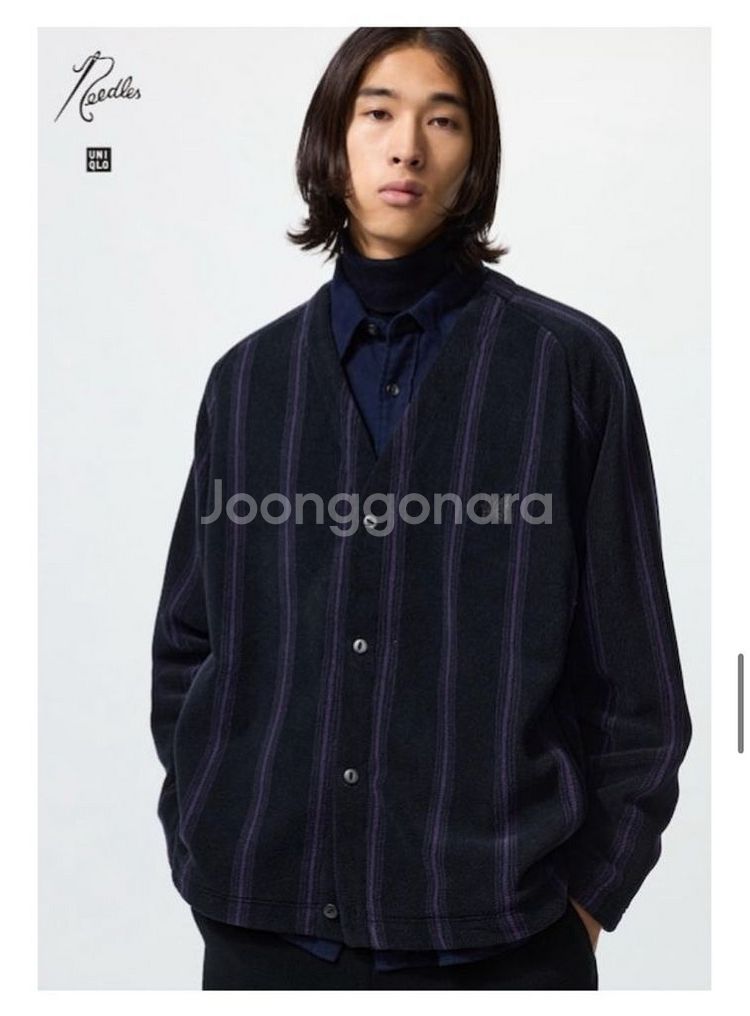 [택 있음] 유니클로 니들스 가디건 스트라이프 XL 판매--1