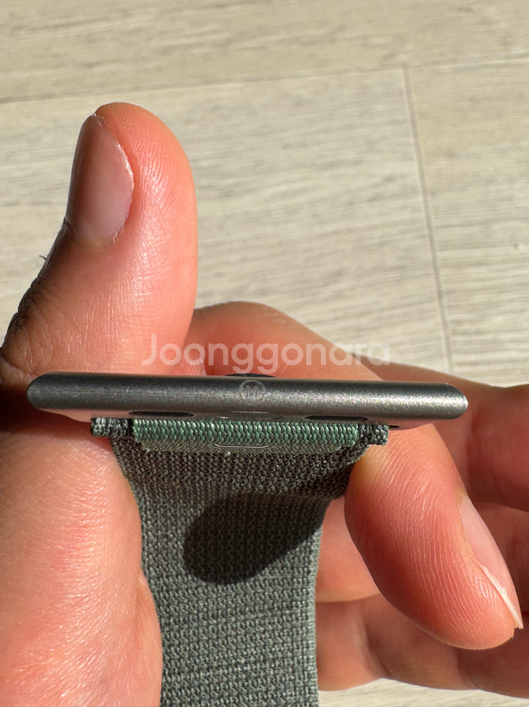 에플워치 정품 알파인루프 그린 m--2