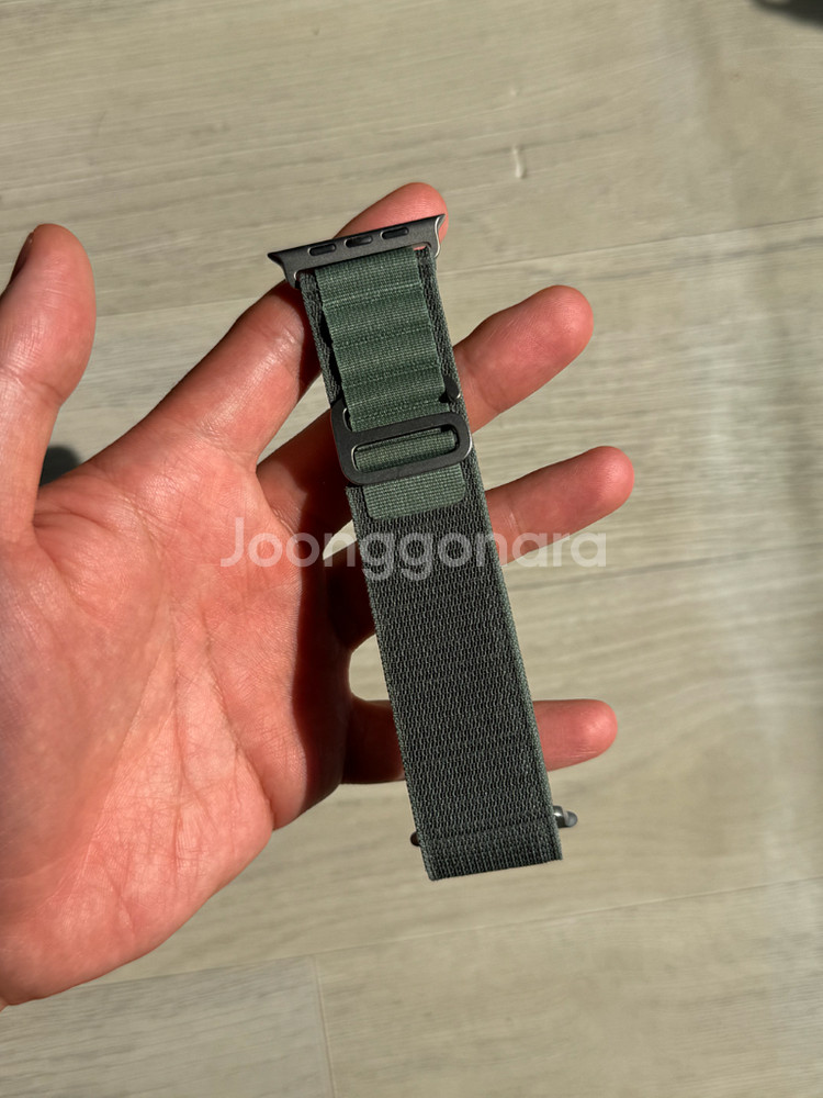 에플워치 정품 알파인루프 그린 m--1