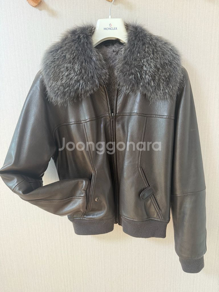 구찌 송치가죽 토끼털 퍼 가죽자켓 톰포드 디자인--0