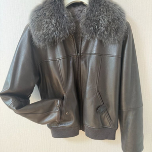 구찌 송치가죽 토끼털 퍼 가죽자켓 톰포드 디자인