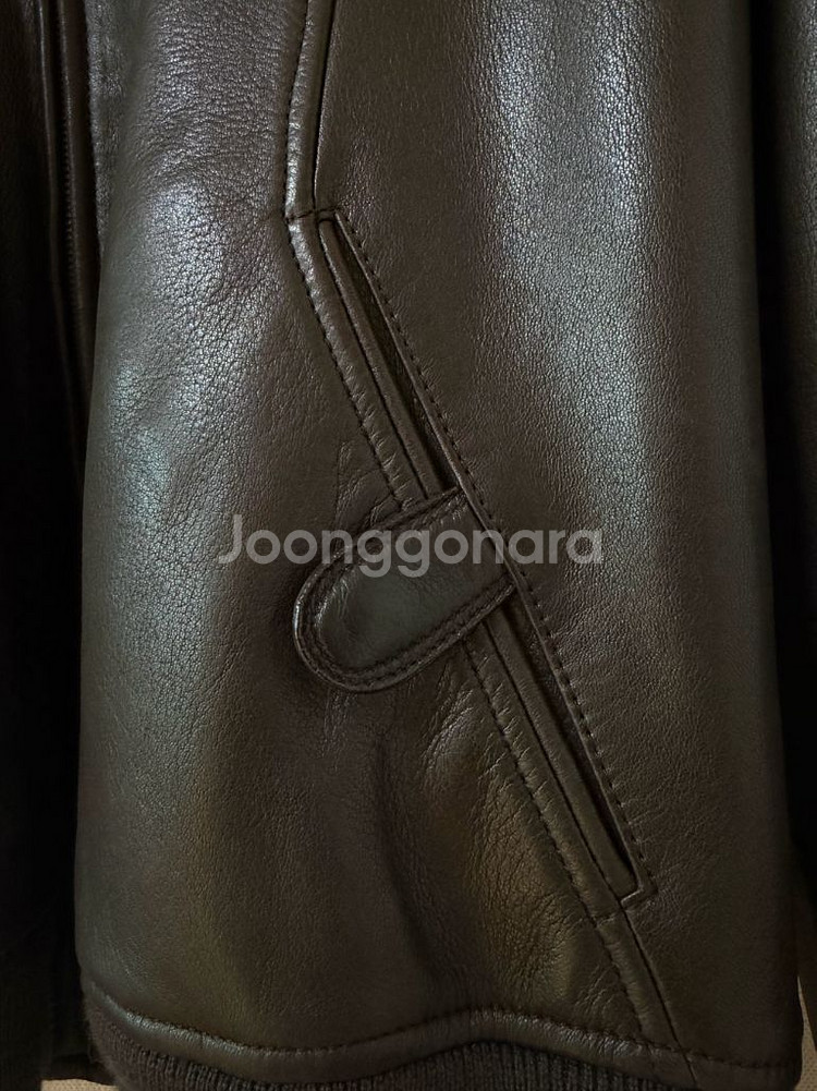 구찌 송치가죽 토끼털 퍼 가죽자켓 톰포드 디자인--6