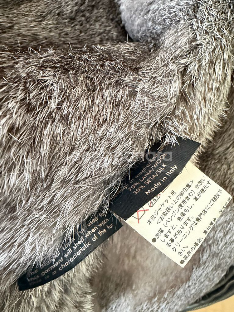 구찌 송치가죽 토끼털 퍼 가죽자켓 톰포드 디자인--2