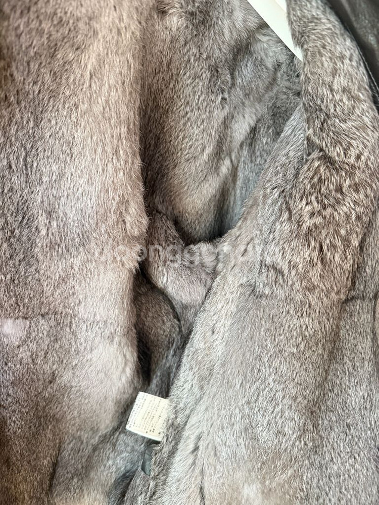 구찌 송치가죽 토끼털 퍼 가죽자켓 톰포드 디자인--9