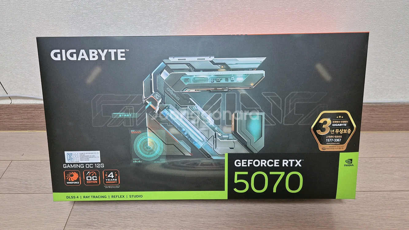 미개봉) 기가바이트 RTX 5070 게이밍 OC 새제품 (무상AS 4년)--0