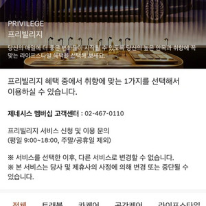 제네시스G80 프리빌리지 이용권