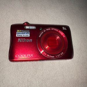 Nikon COOLPIX S3500 디지털카메라 (레드) 이미지