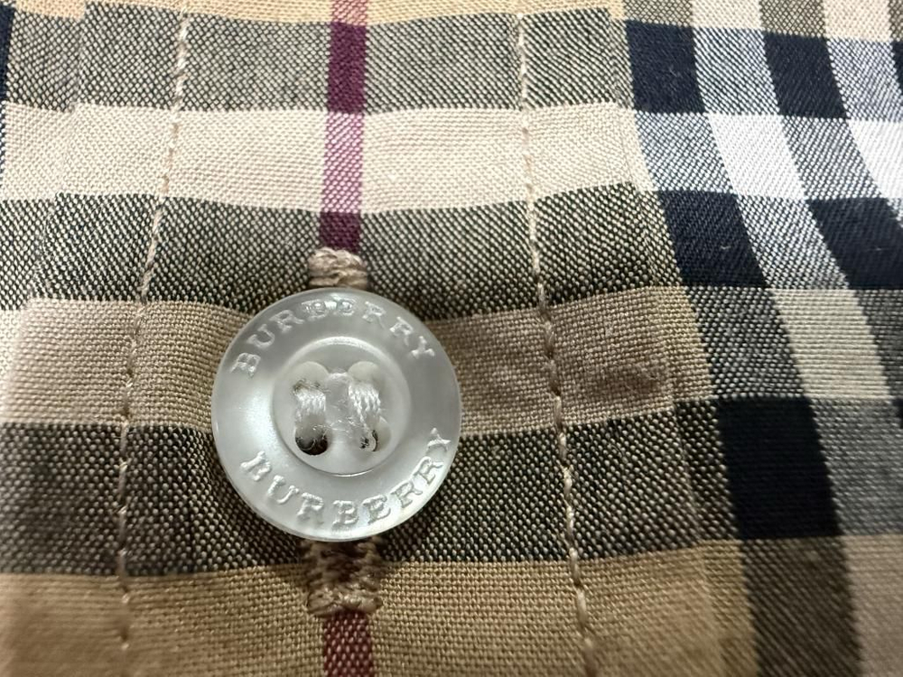 버버리 체크 코튼 플란넬 셔츠 남방 남성용 100사이즈--3