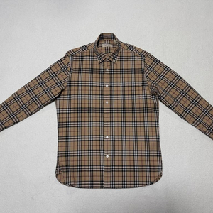 버버리 체크 코튼 플란넬 셔츠 남방 남성용 100사이즈
