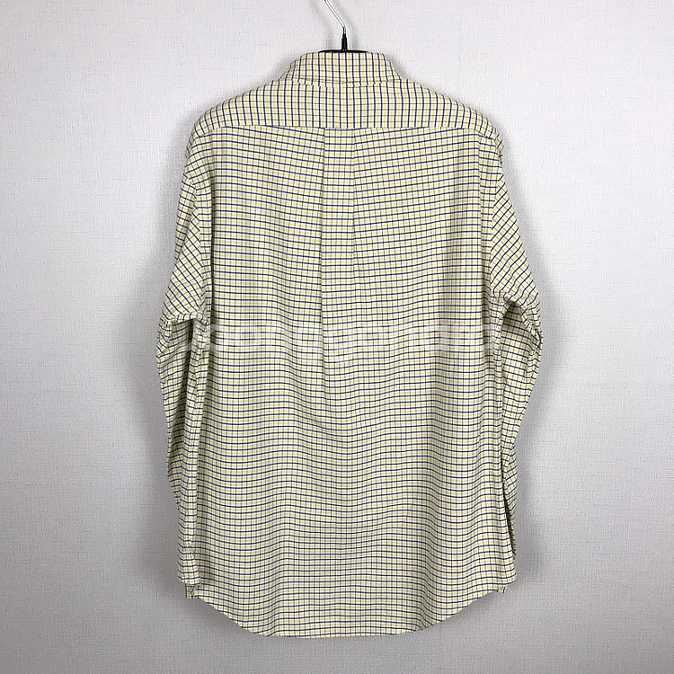 폴로 랄프로렌 옐로우 체크 셔츠 남방 남성L (100)--5