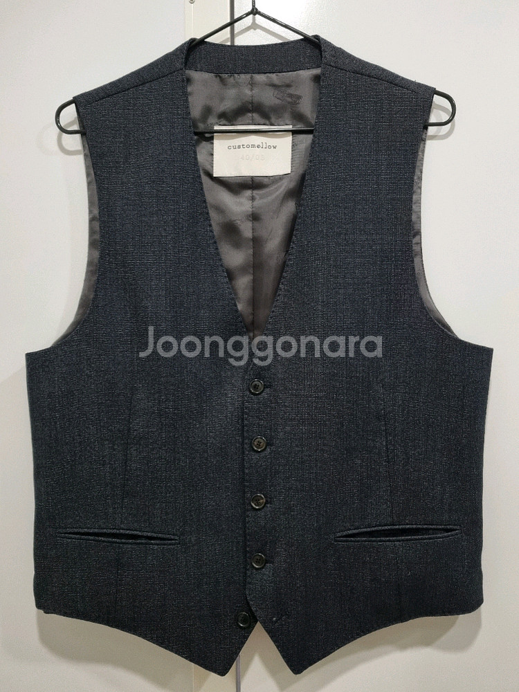 남성 커스텀멜로우 정장 베스트 조끼--0