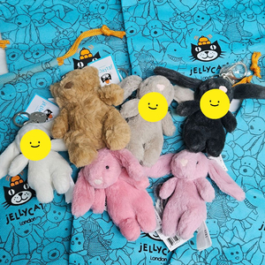 젤리캣 키링(바르톨로뮤 베어, 핑크, 튤립)