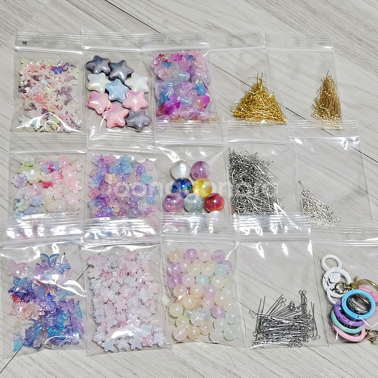 비즈 재료 키링 스트랩 레진 파츠 볼핀 9자핀 고리 부자재--0