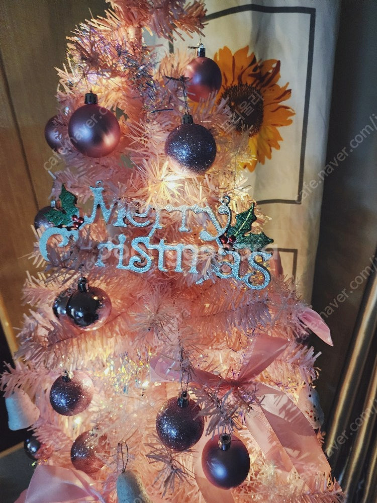 1.8M 핑크 크리스마스트리 팝니다(미개봉박스)--3