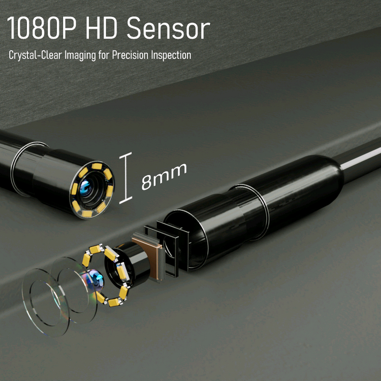 [새상품] 20M 산업용 내시경카메라 4.3인치 FHD 누수탐지 배관검사 천장검사 이미지