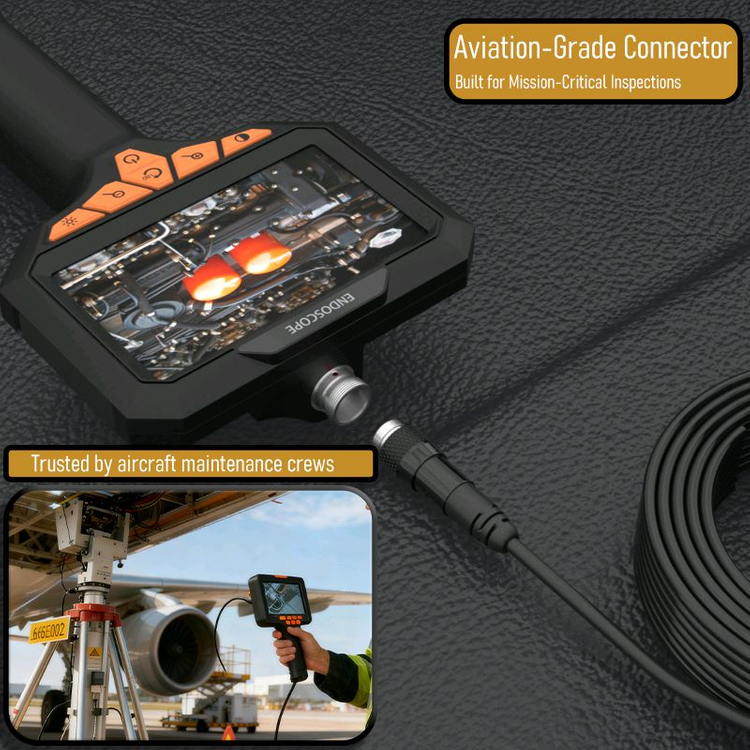 [새상품] 20M 산업용 내시경카메라 4.3인치 FHD 누수탐지 배관검사 천장검사 이미지