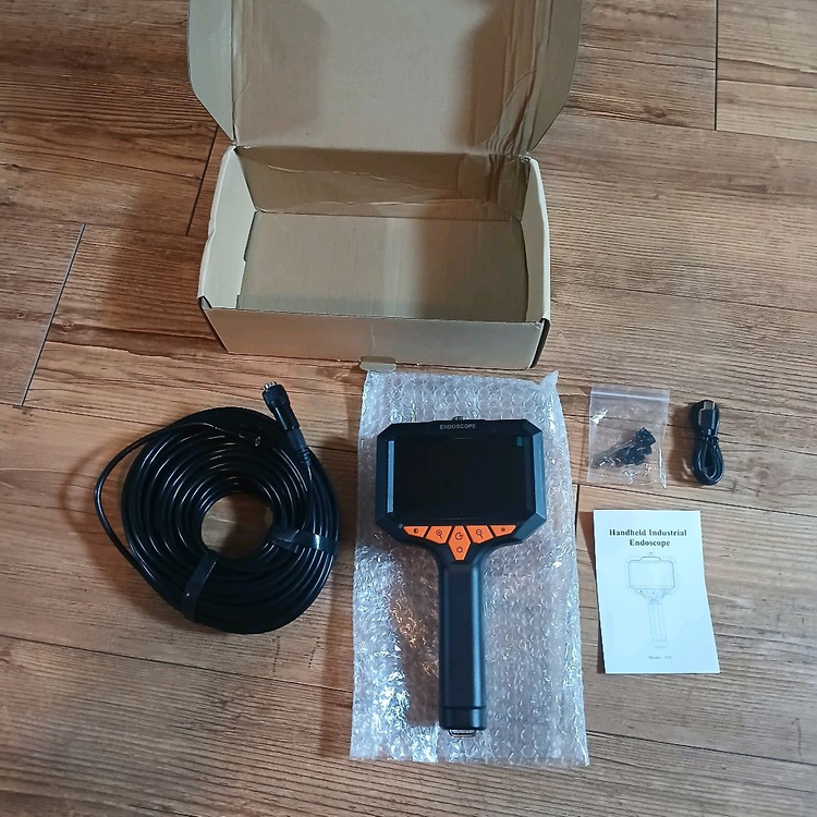 [새상품] 20M 산업용 내시경카메라 4.3인치 FHD 누수탐지 배관검사 천장검사 이미지