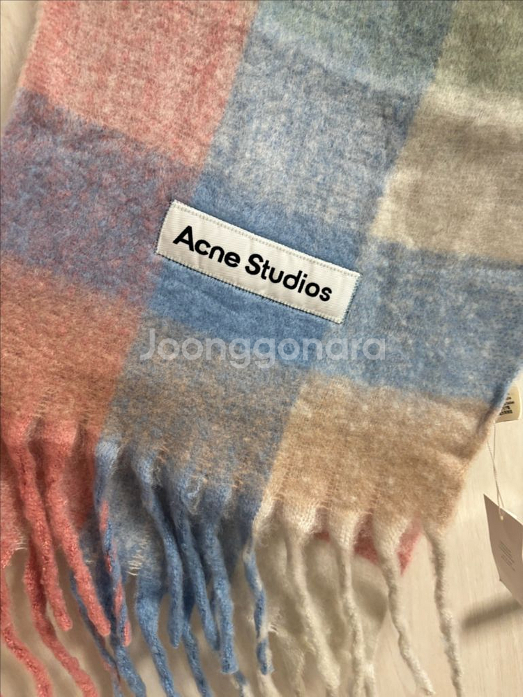 아크네 스튜디오 체크 머플러--2