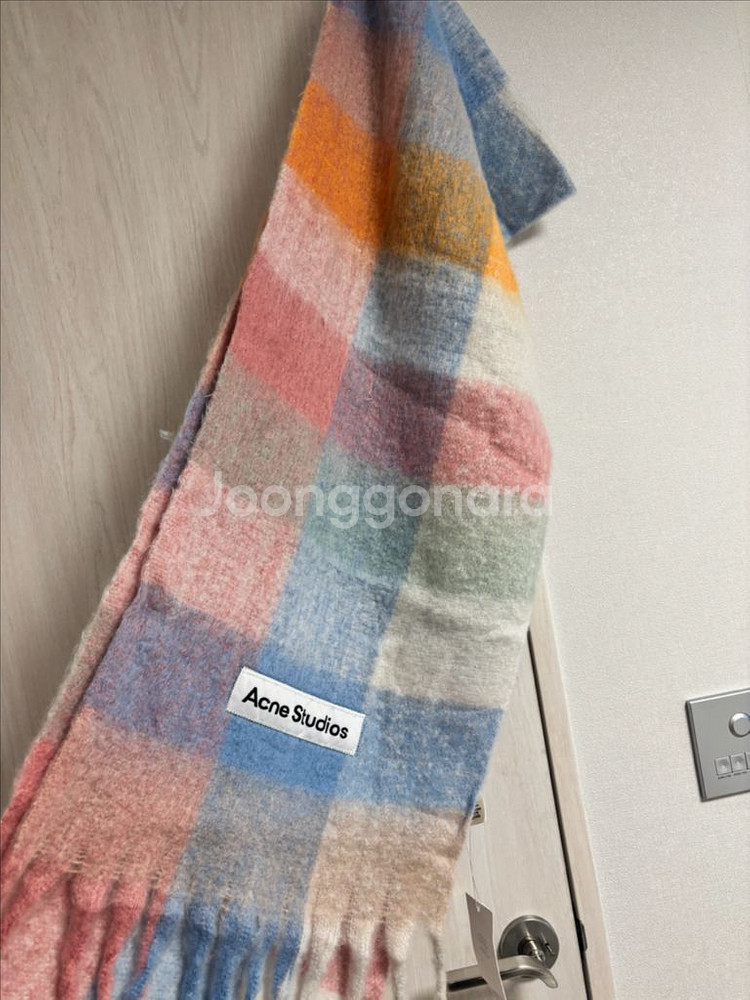 아크네 스튜디오 체크 머플러--1