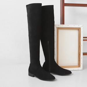 스웨이드 롱부츠