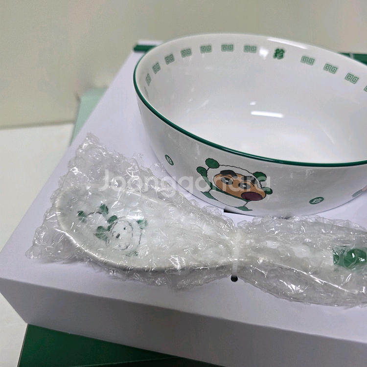 짱구는 못말려 그릇 머그 짱구 흰둥이 캘린더 피규어 철--2