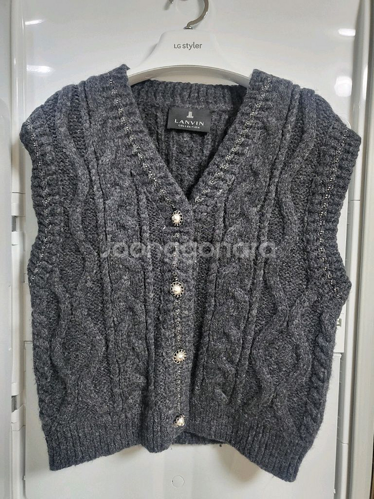 랑방 울블렌드 비딩 베스트--0